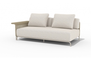 MR1002121 плетеный правый модуль дивана, цвет соломенный